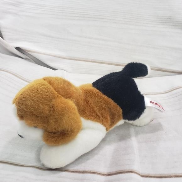 Aurora Homer Beagle Dog Mini Flopsie 8 Inch Plush Stuffed Animal 2019 - Picture 2 of 6